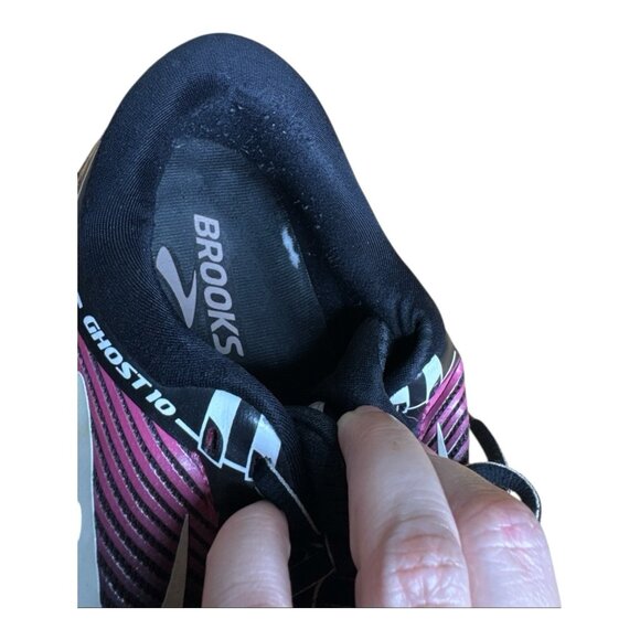 Brooks Women’s Ghost 10 Running Shoes Sz 11 Black/Pink Support Cushion - Picture 11 of 16
